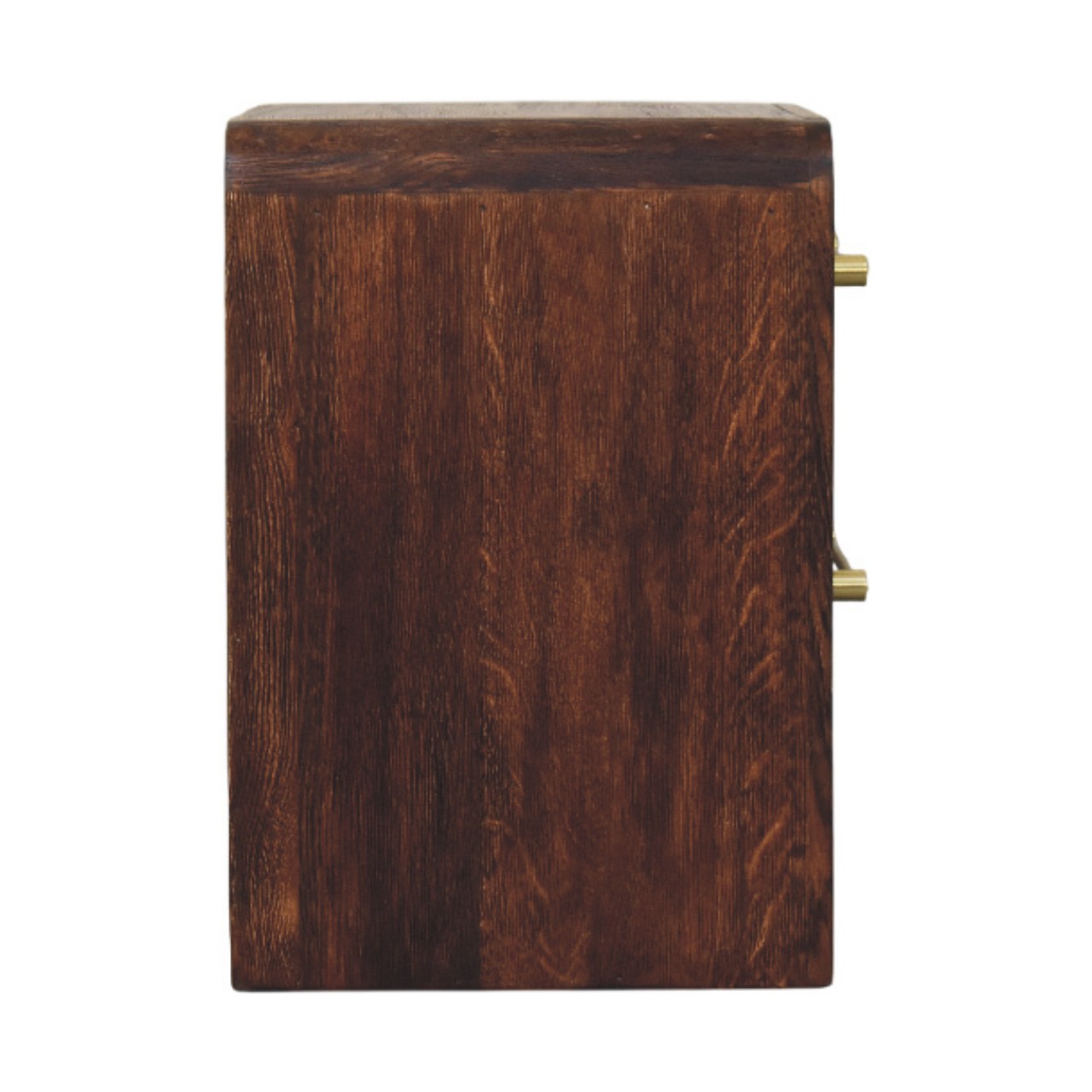 Aurelio Smoked Oak Bedside Table - Image 7
