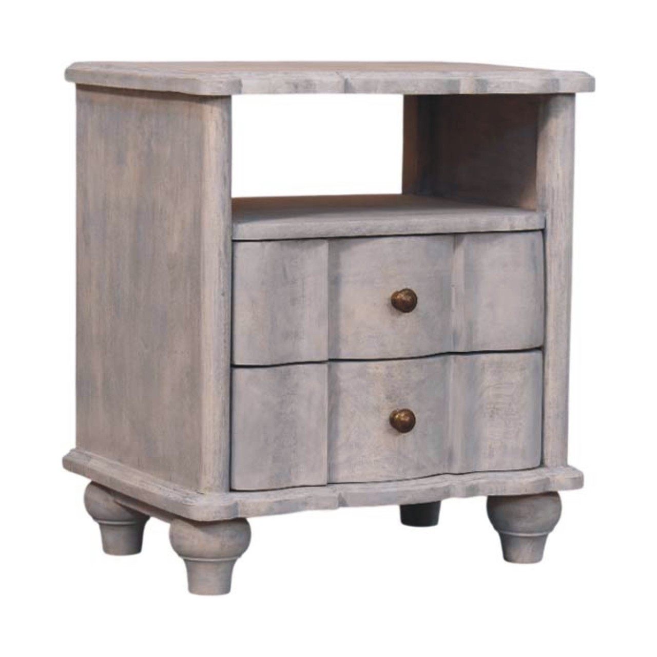 Lume Washed Open-Shelf Bedside - Image 2