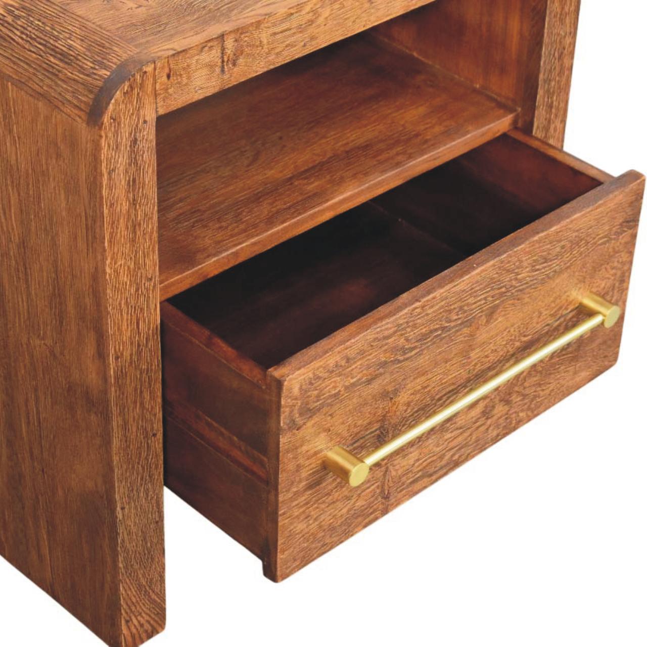 Aurelio Smoked Oak Open Bedside - Image 5