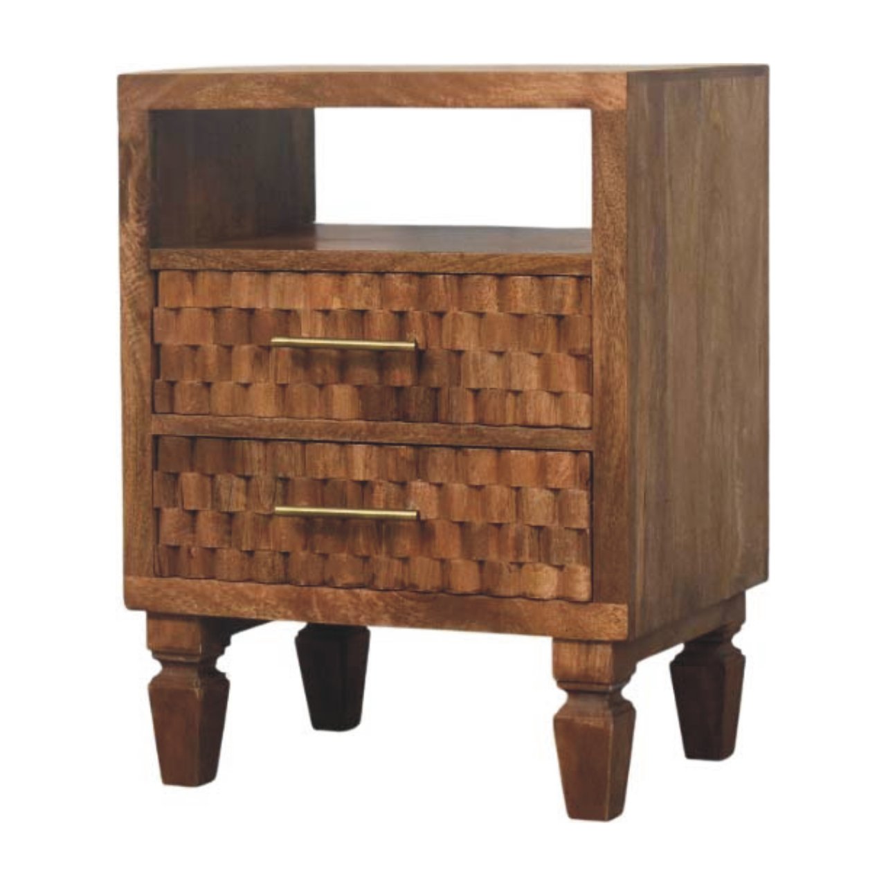 Cadiz Carved Open-Shelf Bedside - Image 2