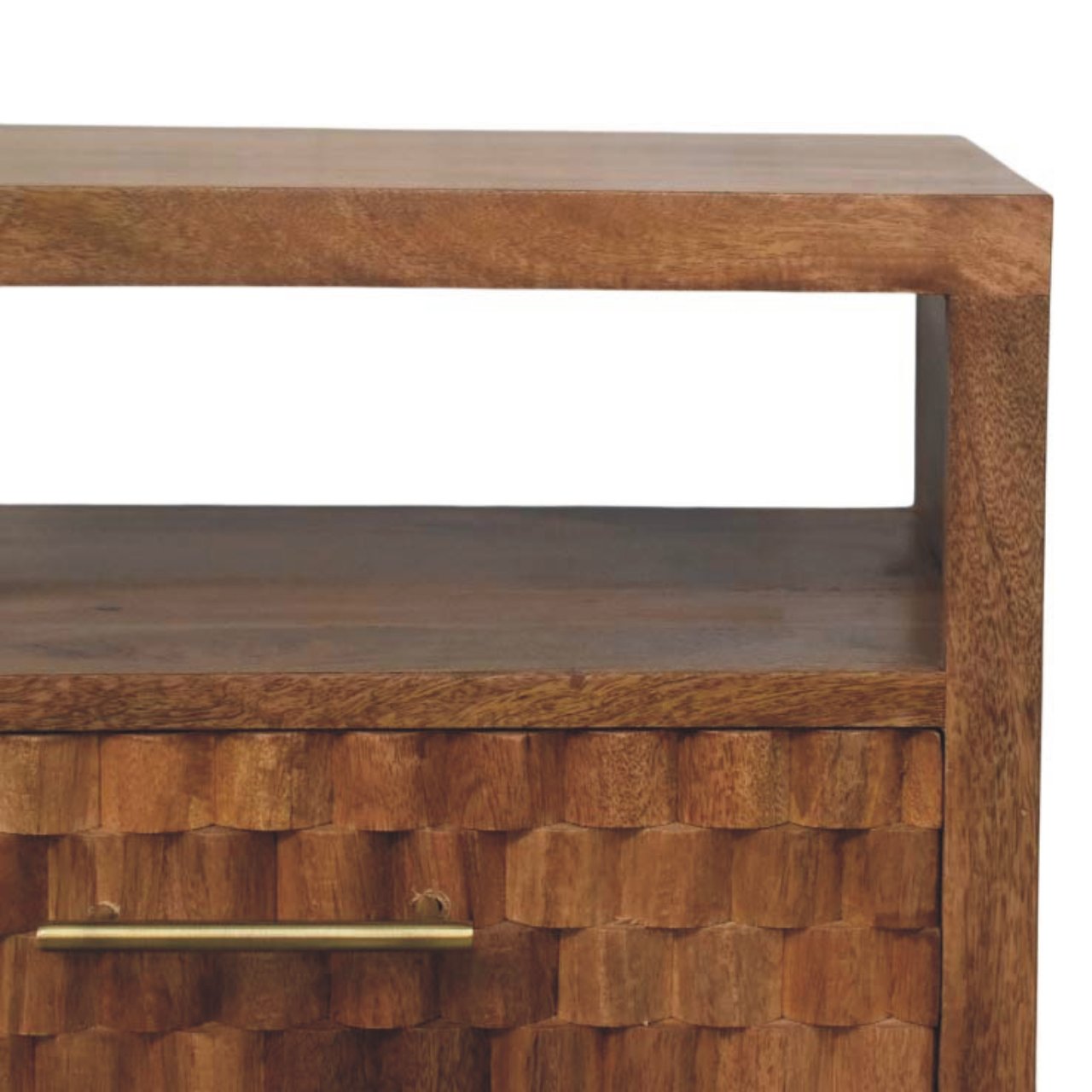 Cadiz Carved Open-Shelf Bedside - Image 3