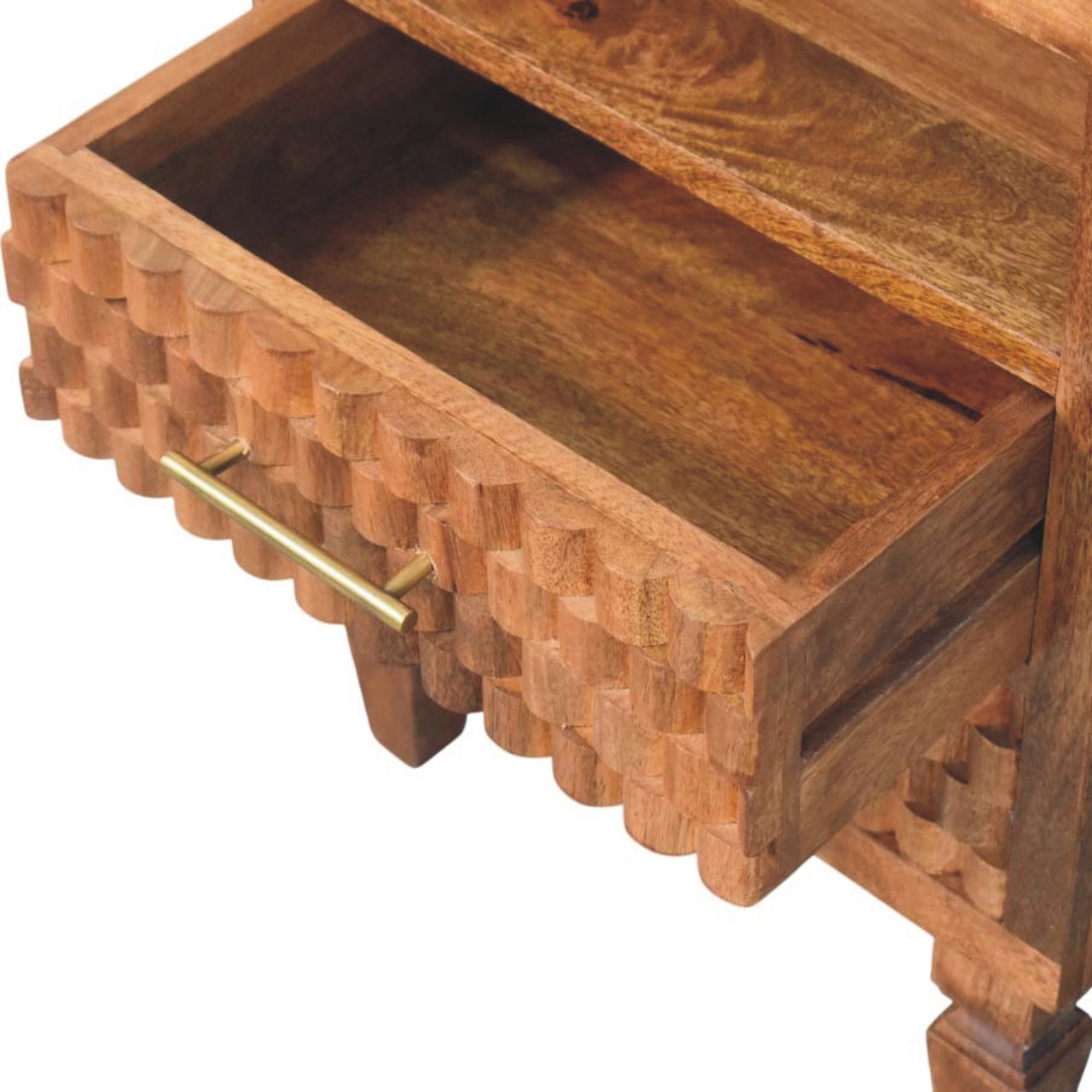 Cadiz Carved Open-Shelf Bedside - Image 5