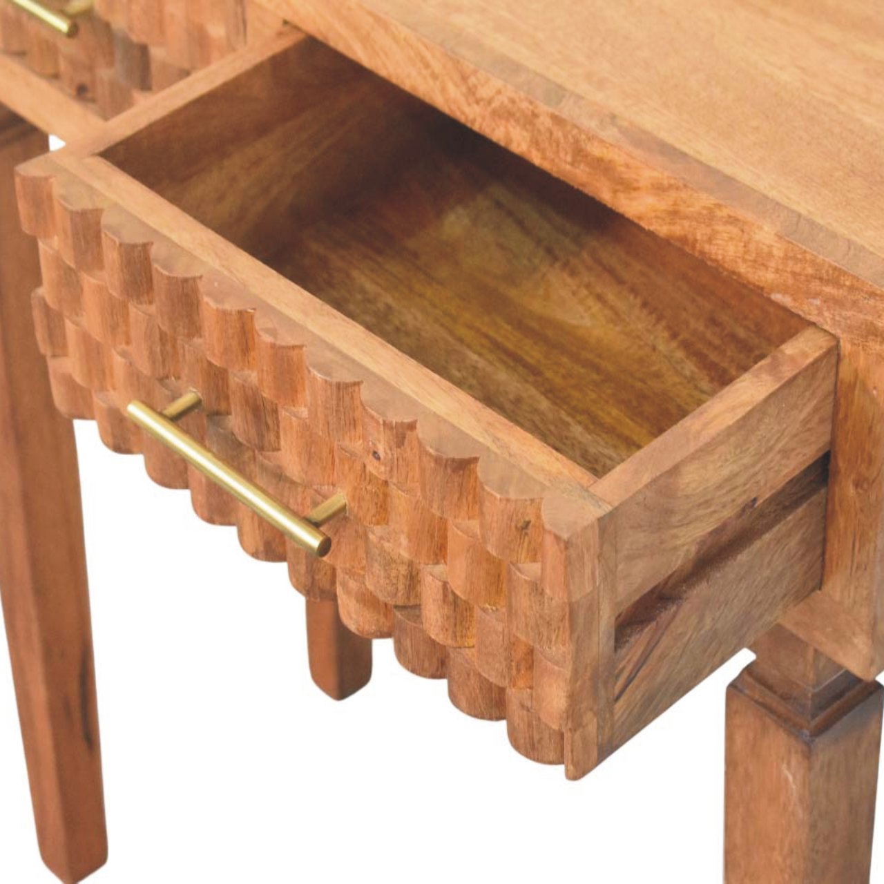Cadiz Carved Twin-Drawer Console - Image 5