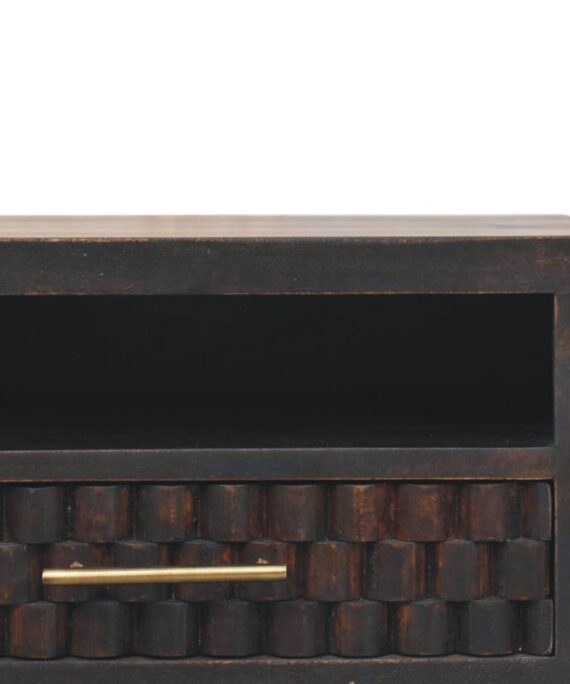 Cadiz Carved Open-Slot Bedside