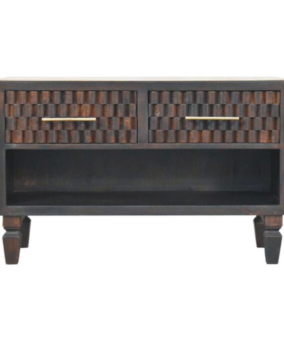 Cadiz Carved Shoe Storage Bench