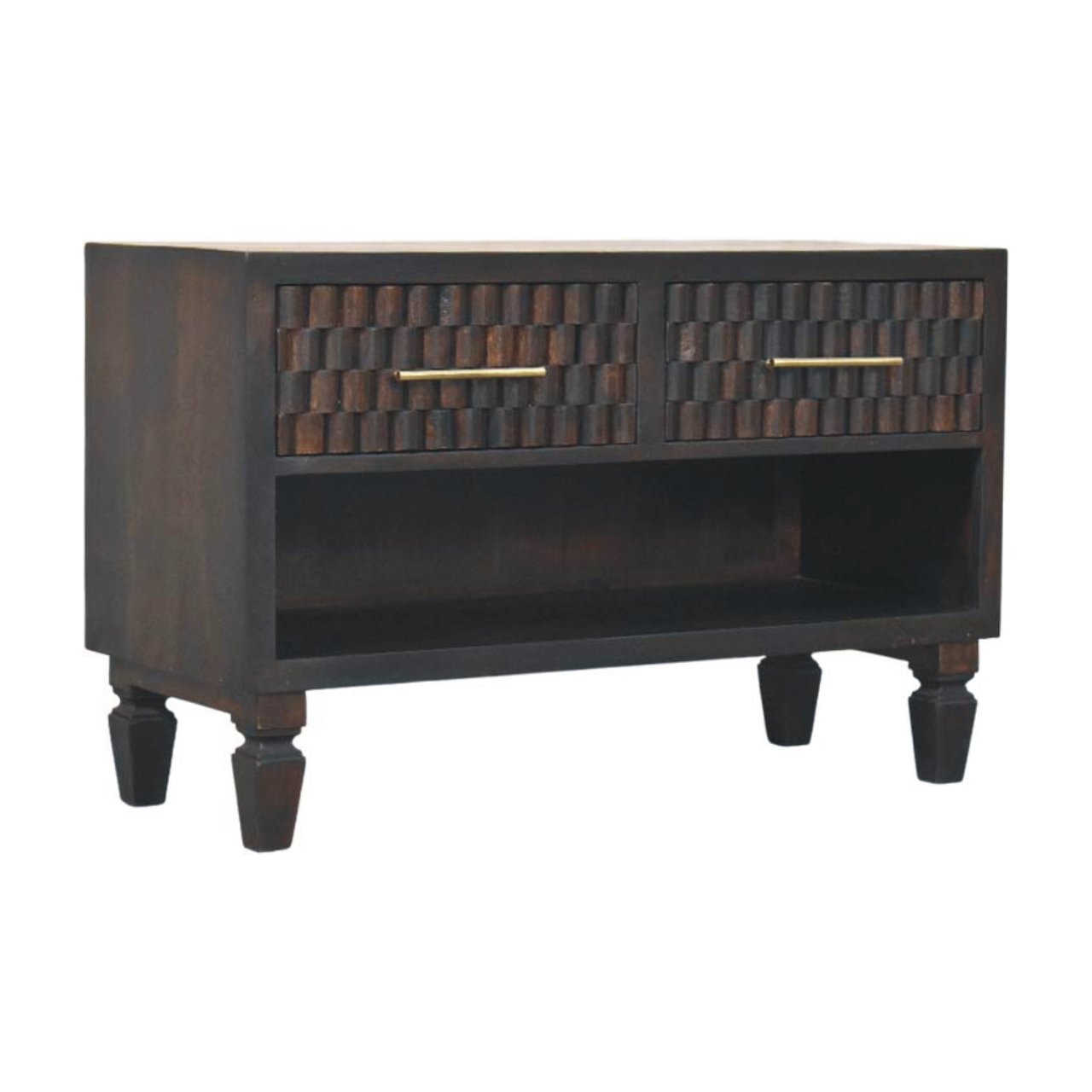 Cadiz Carved Shoe Storage Bench - Image 3