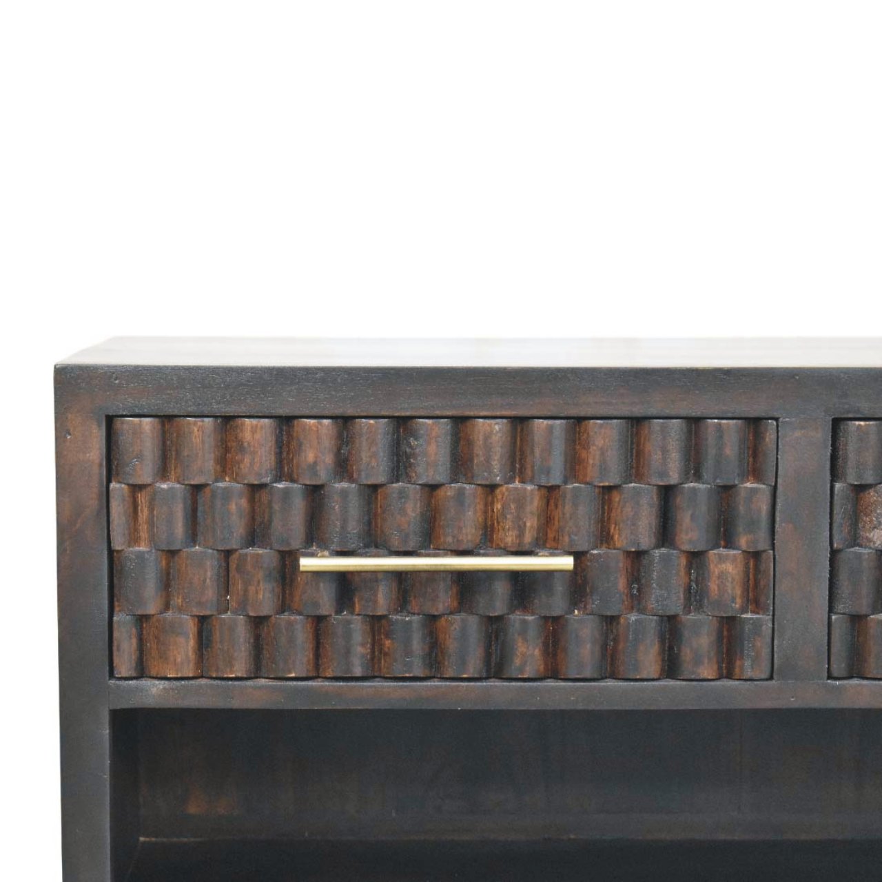 Cadiz Carved Shoe Storage Bench - Image 4