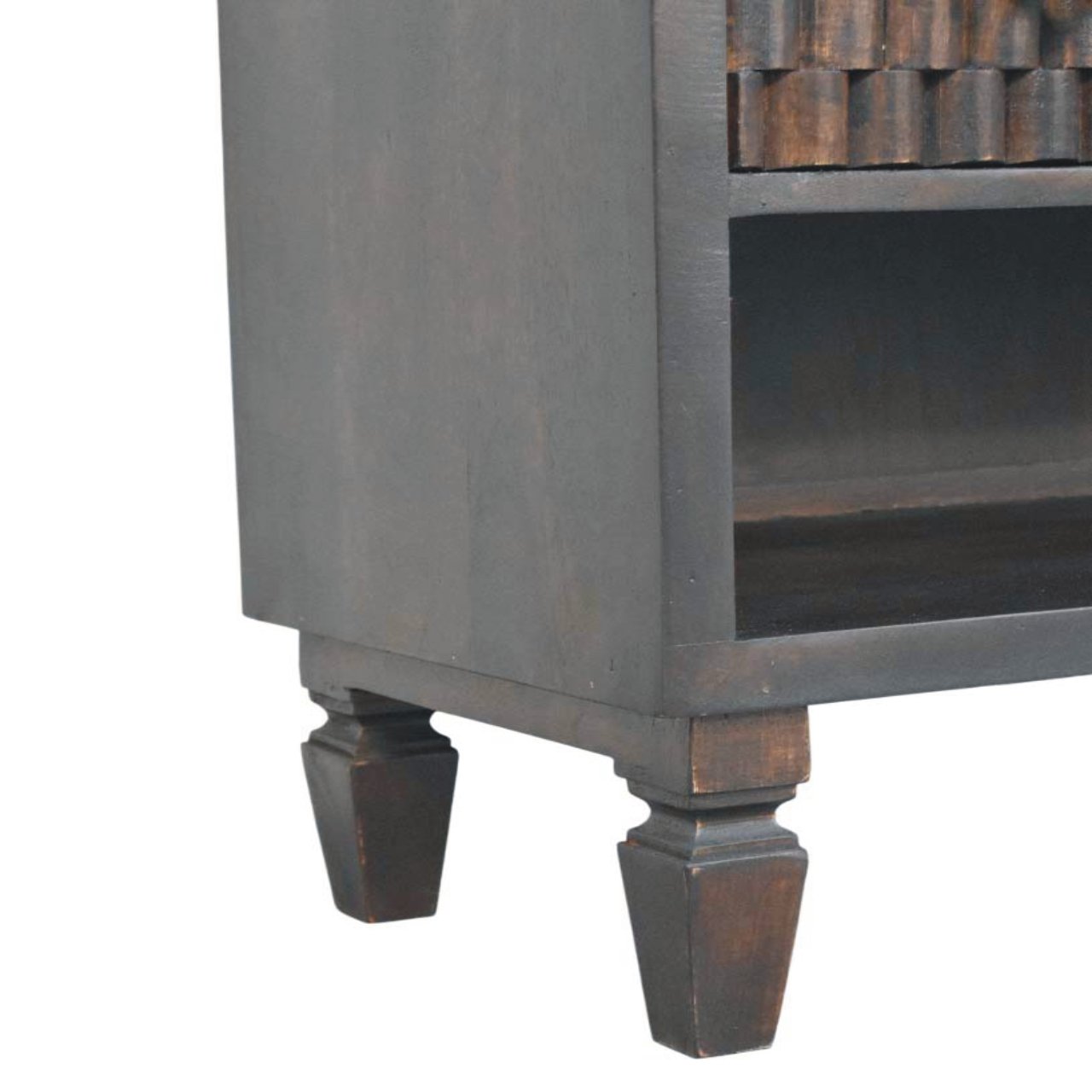 Cadiz Carved Shoe Storage Bench - Image 7