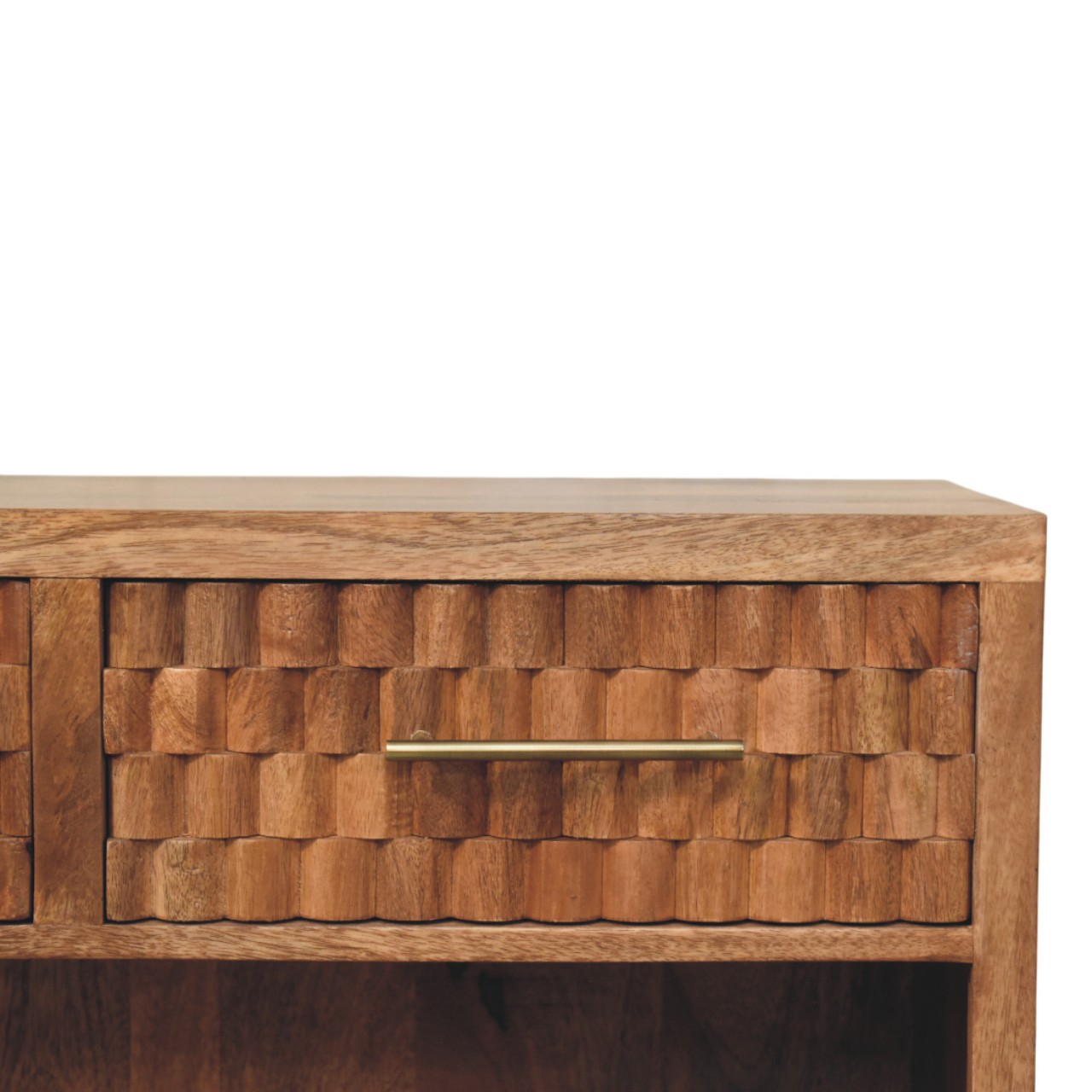 Cadiz Carved Entryway Shoe Cabinet - Image 3