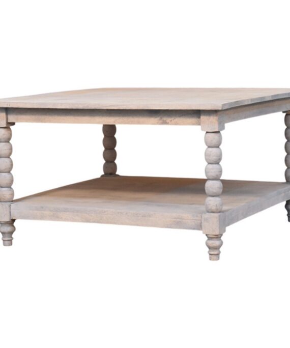Spindle Acid Wash Coffee Table