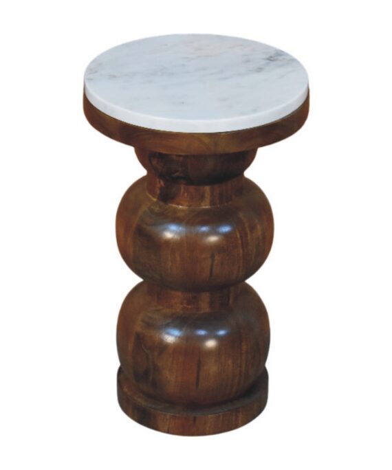 Marble Top Bulla Side Table