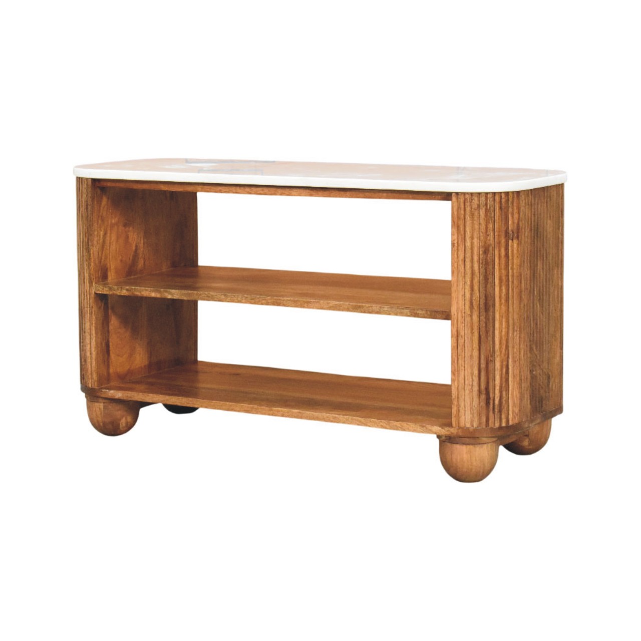 Beaumont Marble Shoe Bench - Image 2