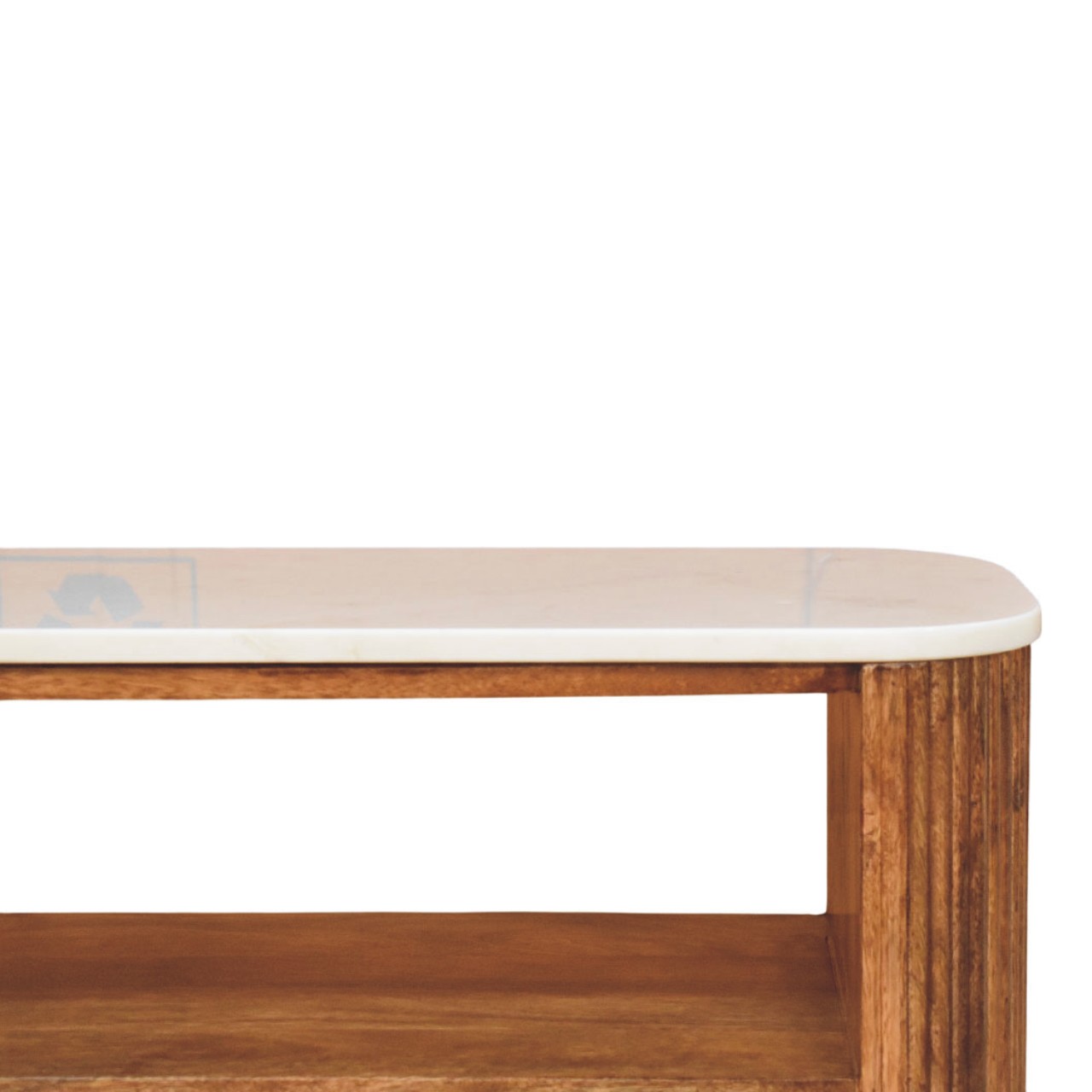 Beaumont Marble Shoe Bench - Image 3