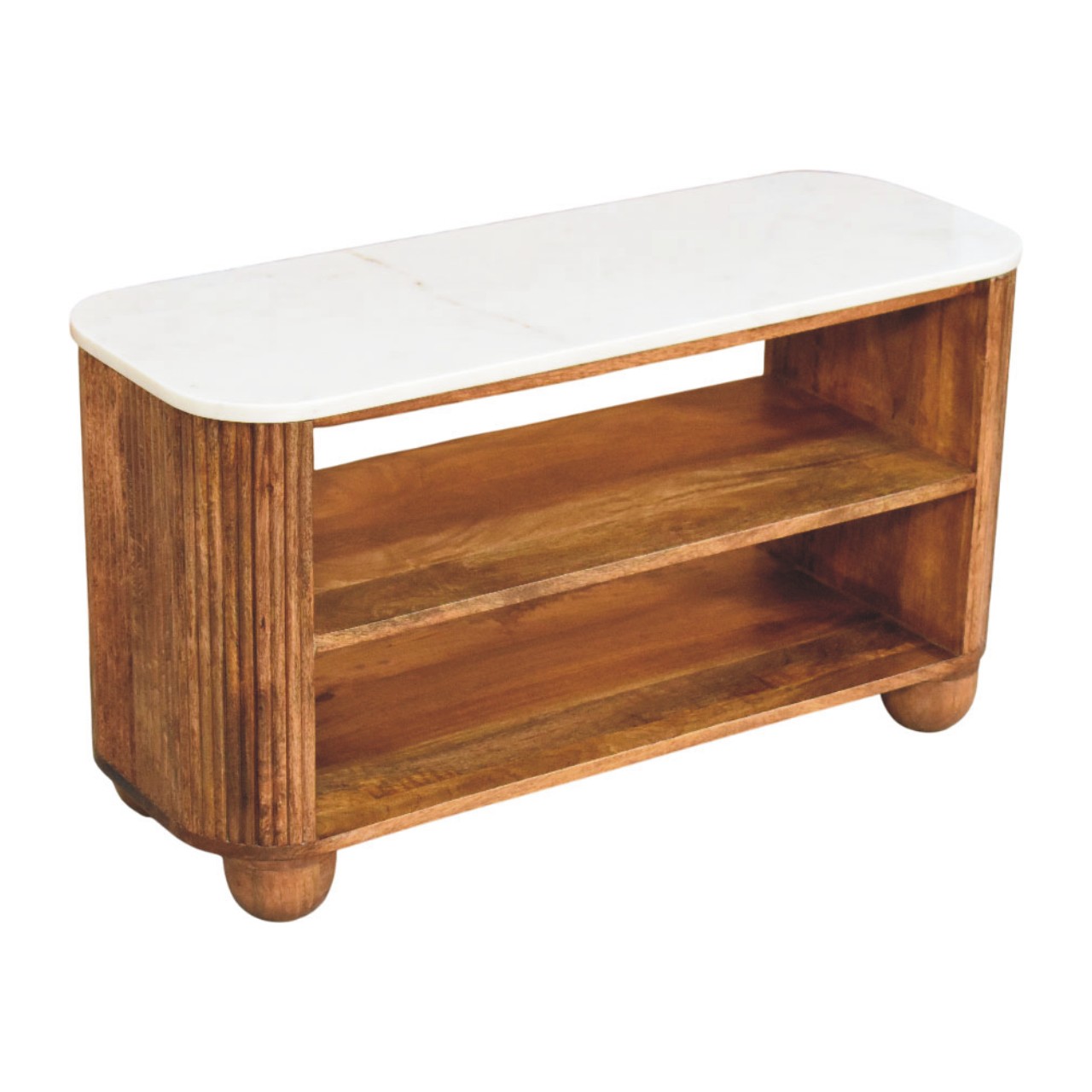 Beaumont Marble Shoe Bench - Image 5
