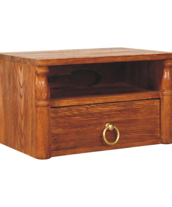 Turned Pillar Wall Nightstand