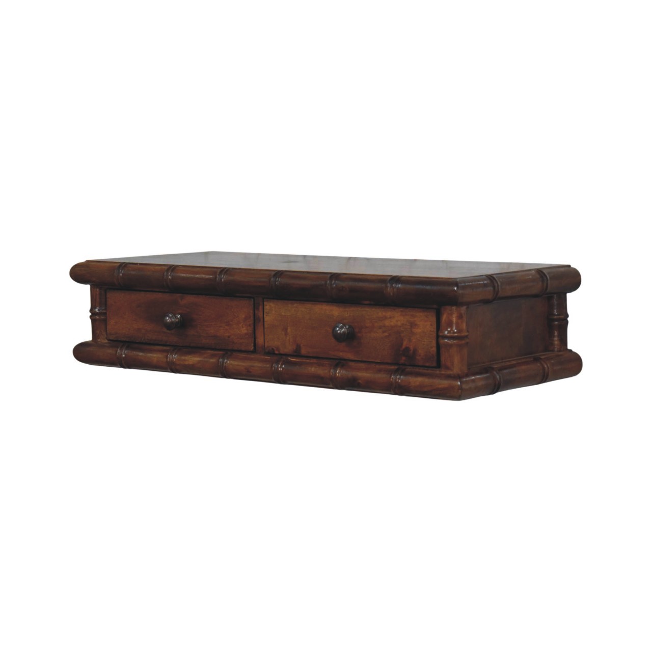 Bamboo Two Drawer Console Table – Bild 2