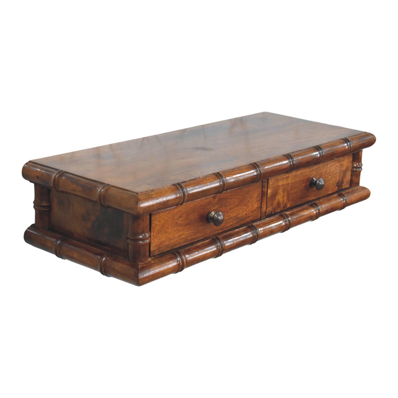 Bamboo Two Drawer Console Table – Bild 6