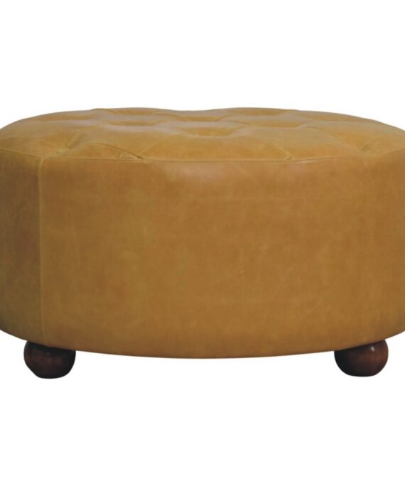 Amber Oak Leather Coffee Table
