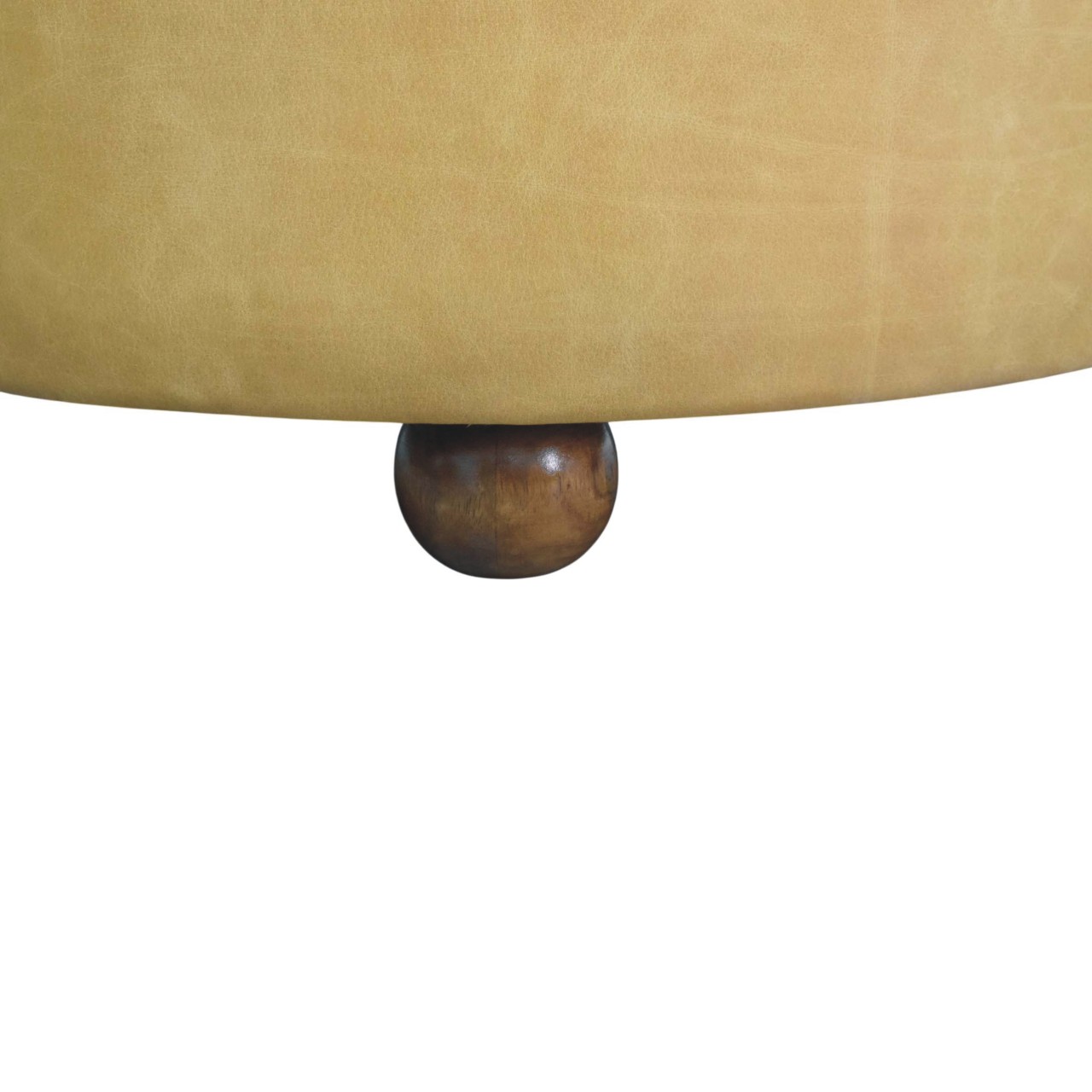Amber Oak Leather Coffee Table – Bild 7