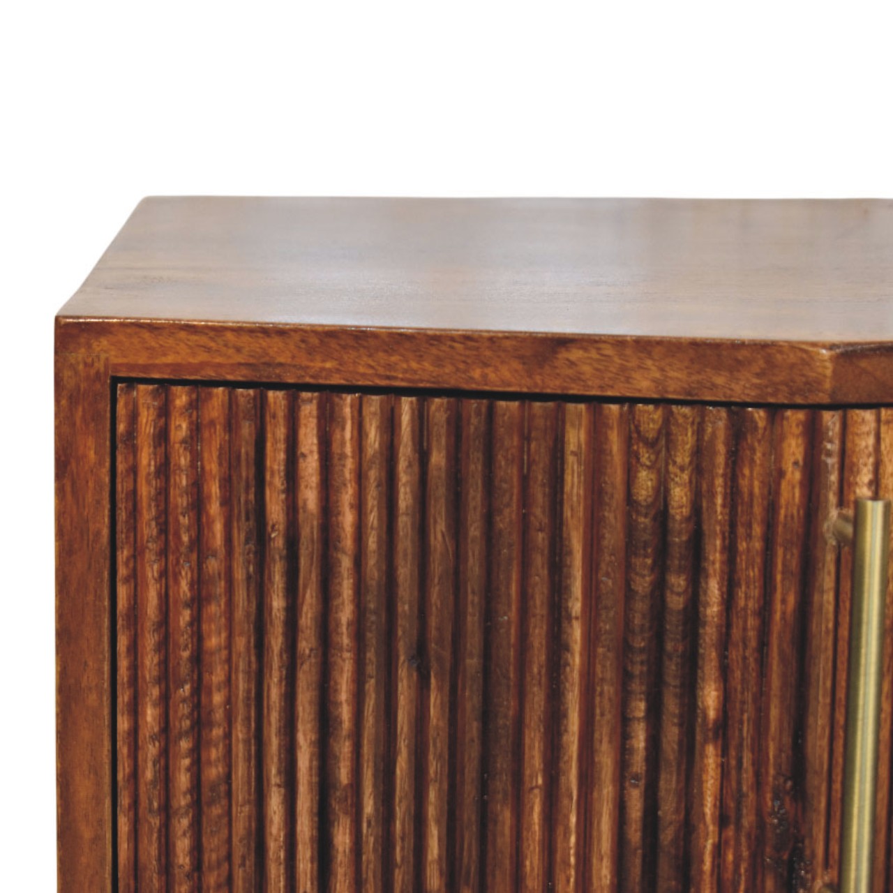 Harper Ribbed Chestnut Bedside – Bild 5