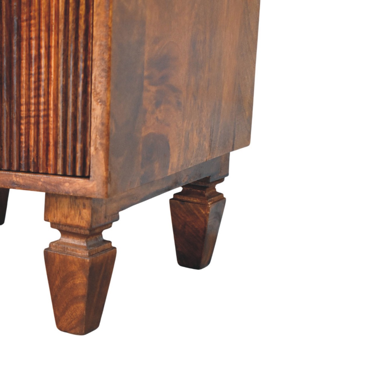 Harper Ribbed Chestnut Bedside – Bild 2