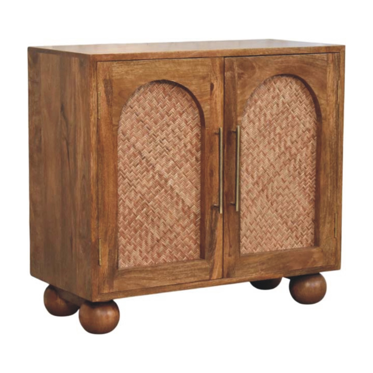 Arched Rattan Two-Door Sideboard - Image 2