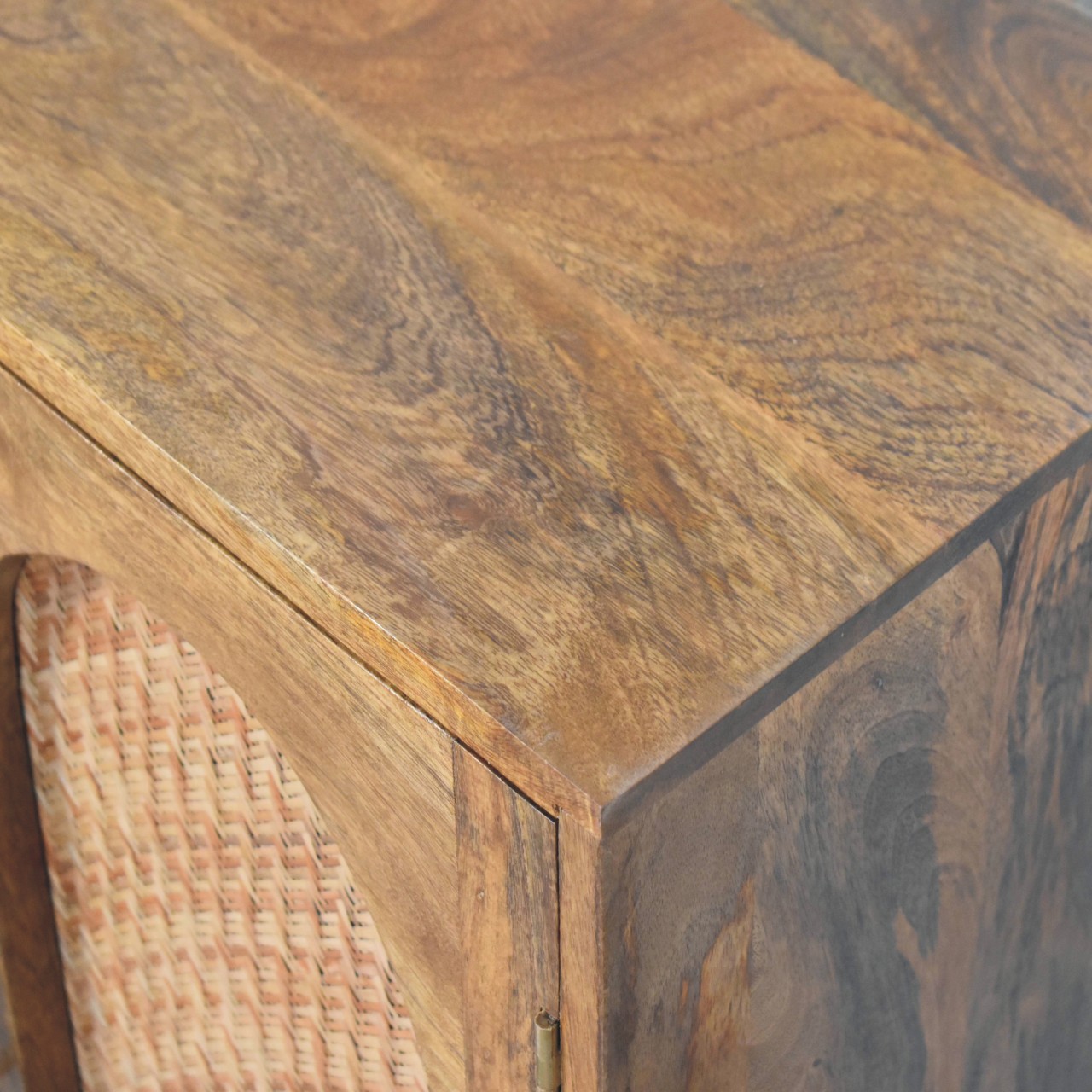 Arched Rattan Two-Door Sideboard - Image 4