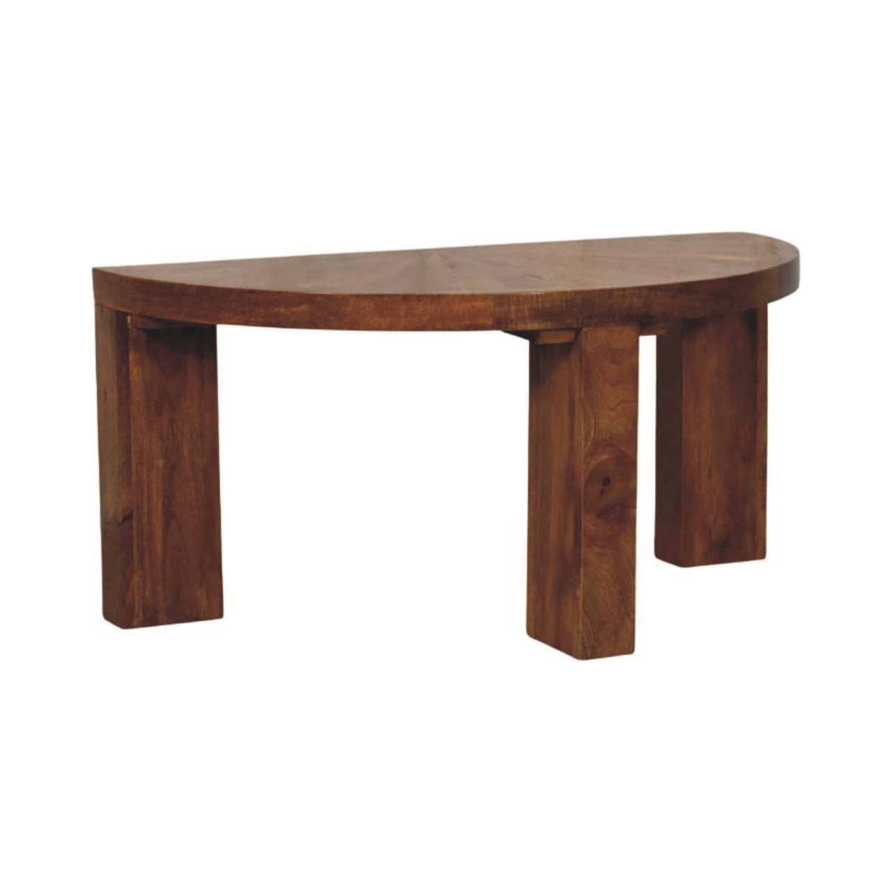 Amber Oak Half Moon Coffee Table - Image 2