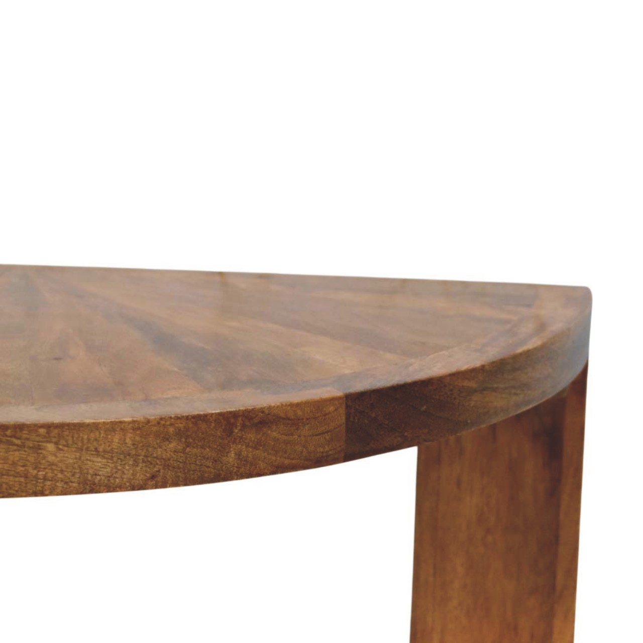 Amber Oak Half Moon Coffee Table - Image 3