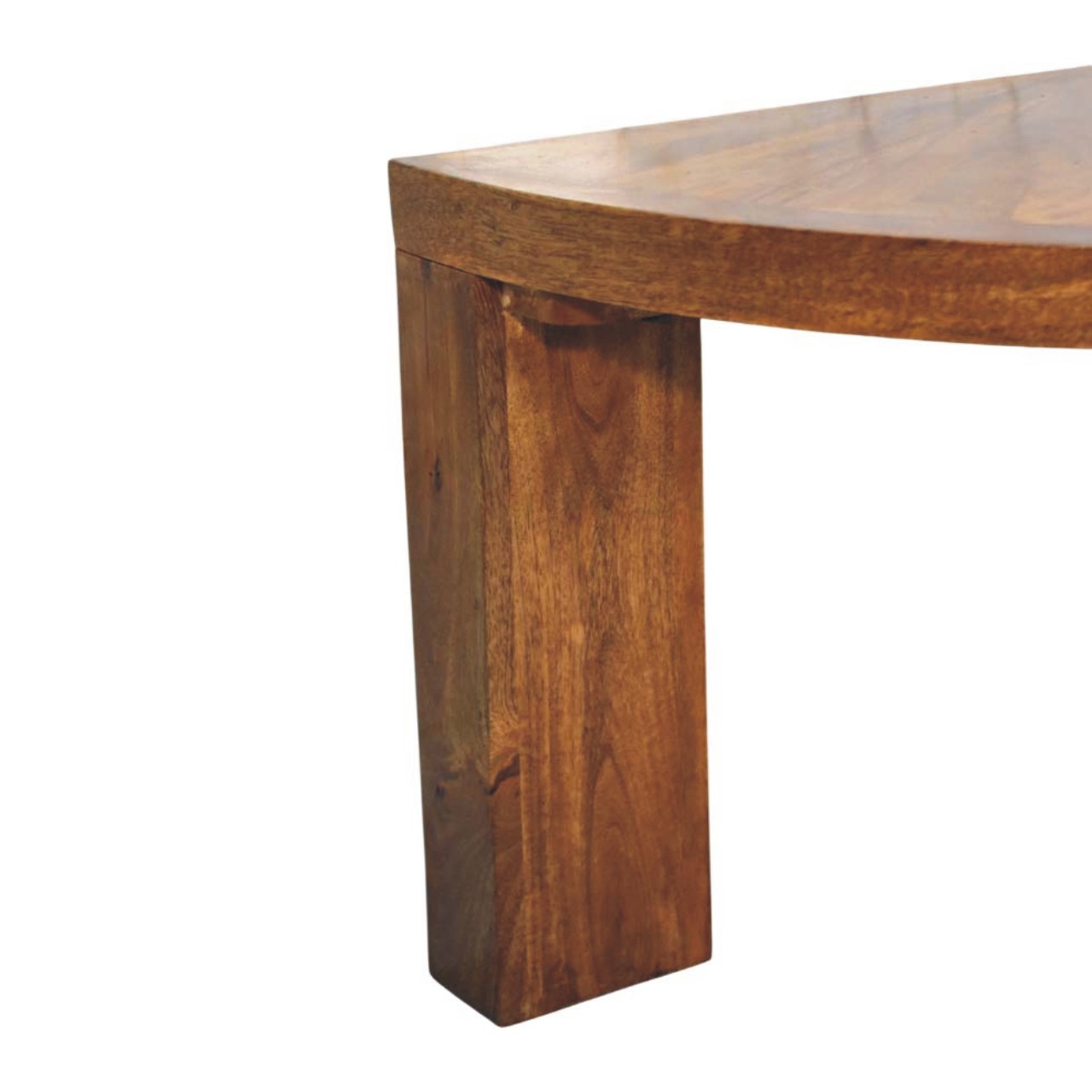 Amber Oak Half Moon Coffee Table - Image 6