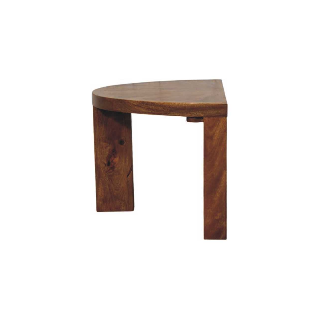 Amber Oak Half Moon Coffee Table - Image 7