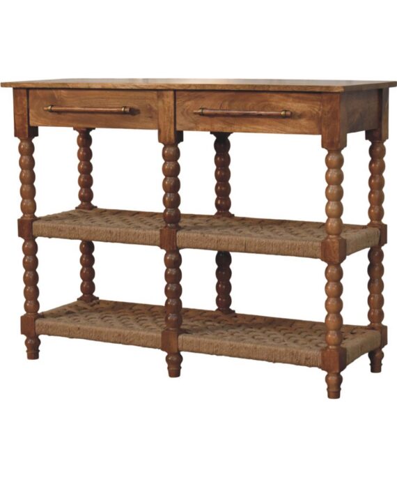 Spindle Woven Console