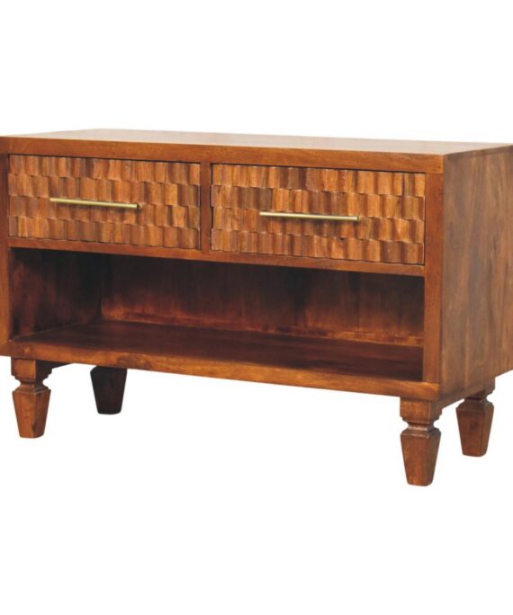 Cadiz Carved Shoe Bench