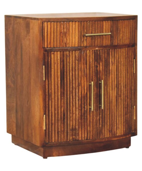 Milan Fluted Bedside Cabinet