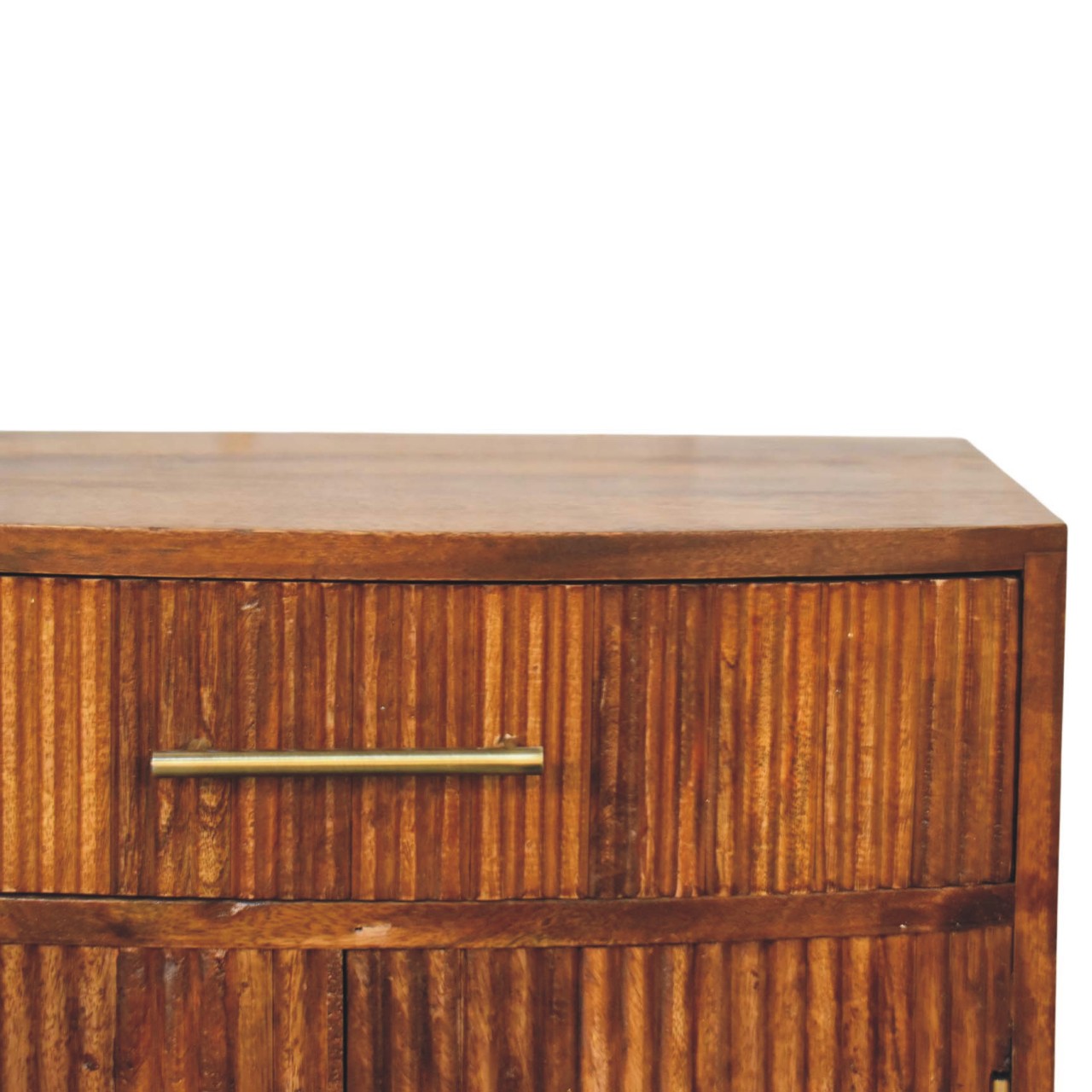 Milan Fluted Bedside Cabinet - Image 3