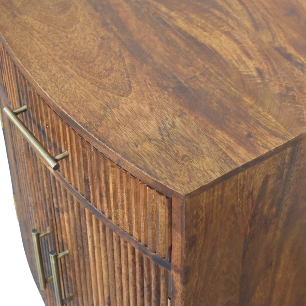 Milan Fluted Bedside Cabinet - Image 4