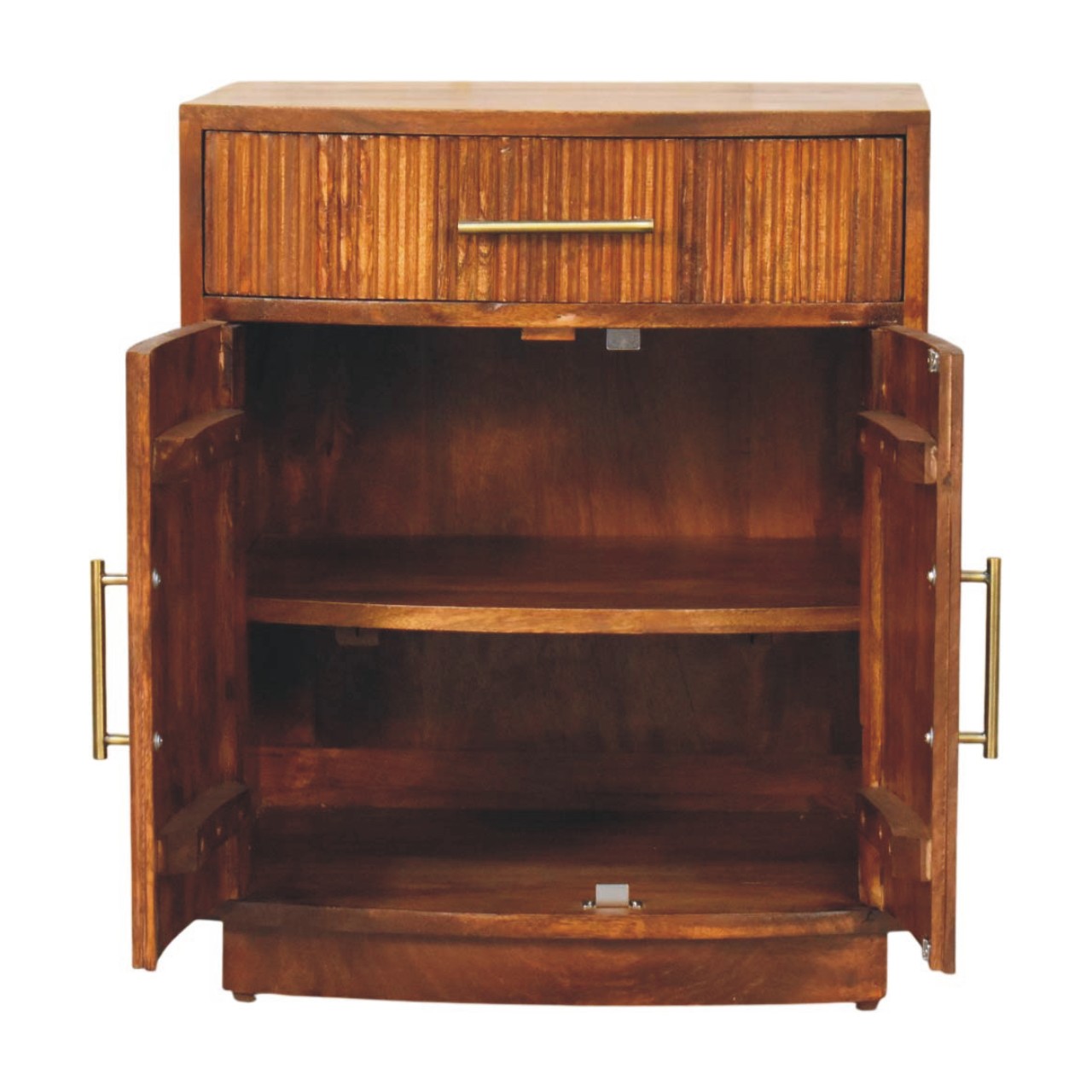 Milan Fluted Bedside Cabinet - Image 8