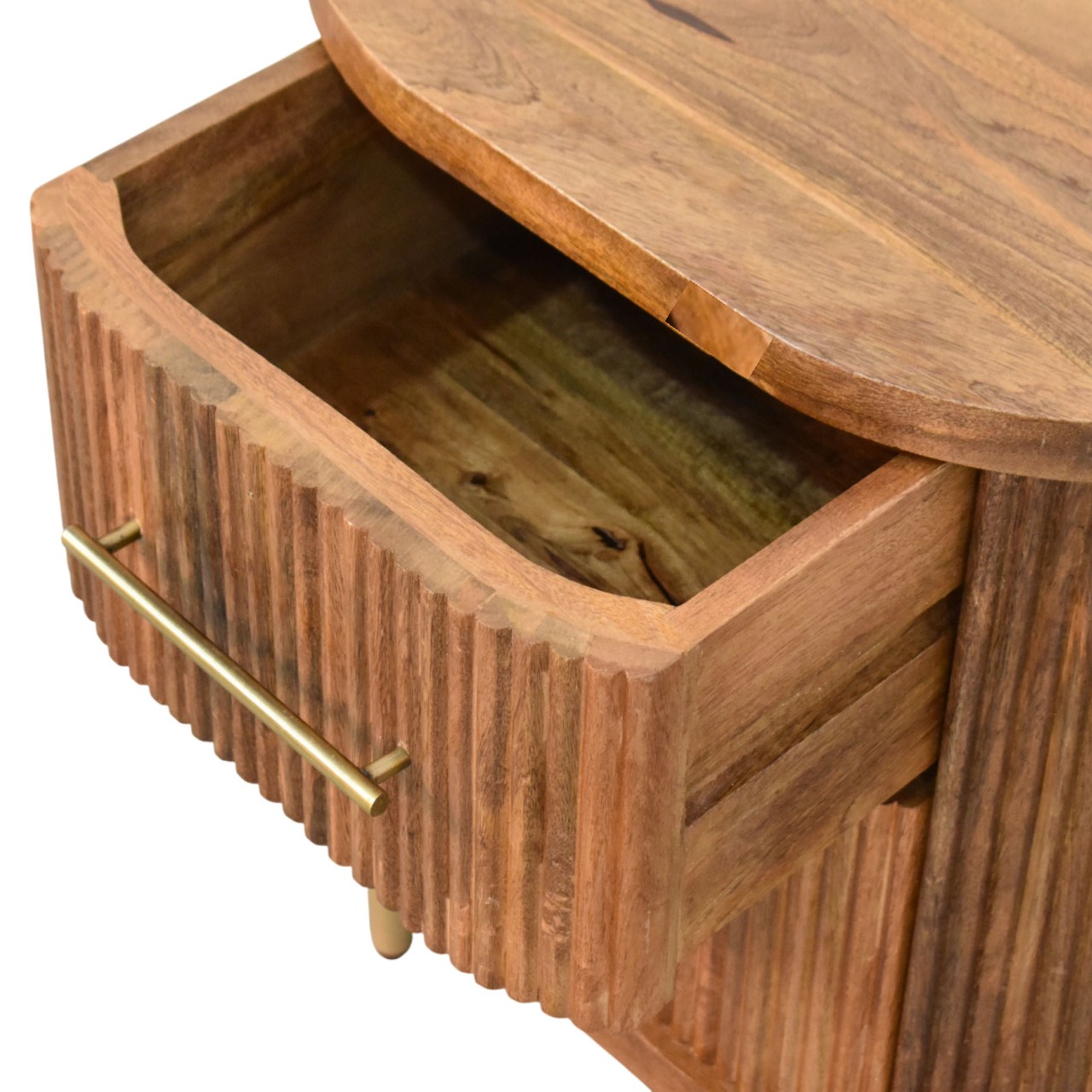 Curved 2 Drawer Bedside - Image 5