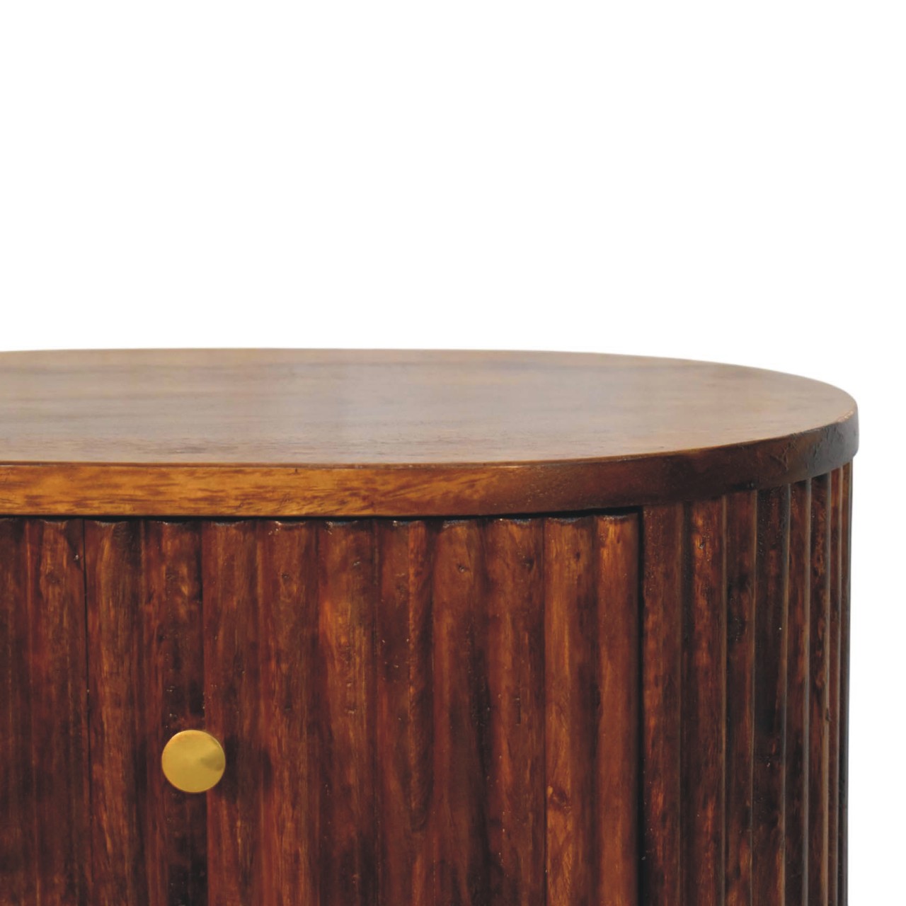 Curved Fluted Bedside Chest - Image 3