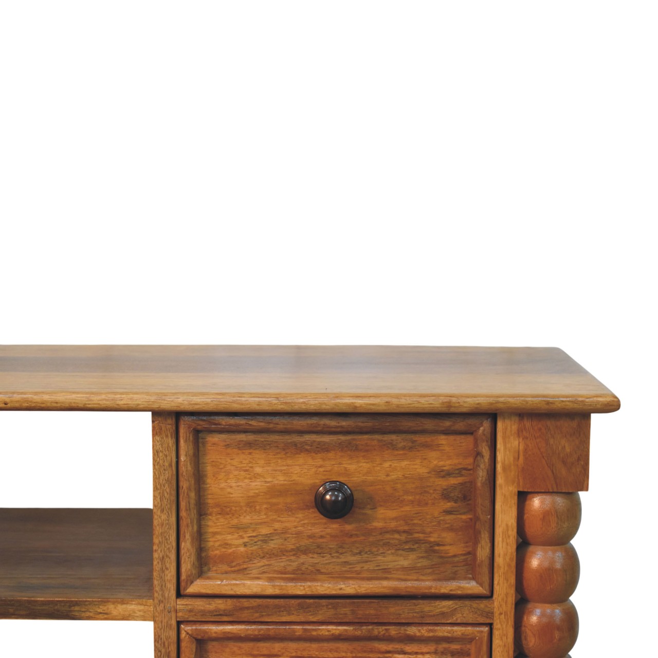 Amber Oak Spindle Media Unit - Image 3