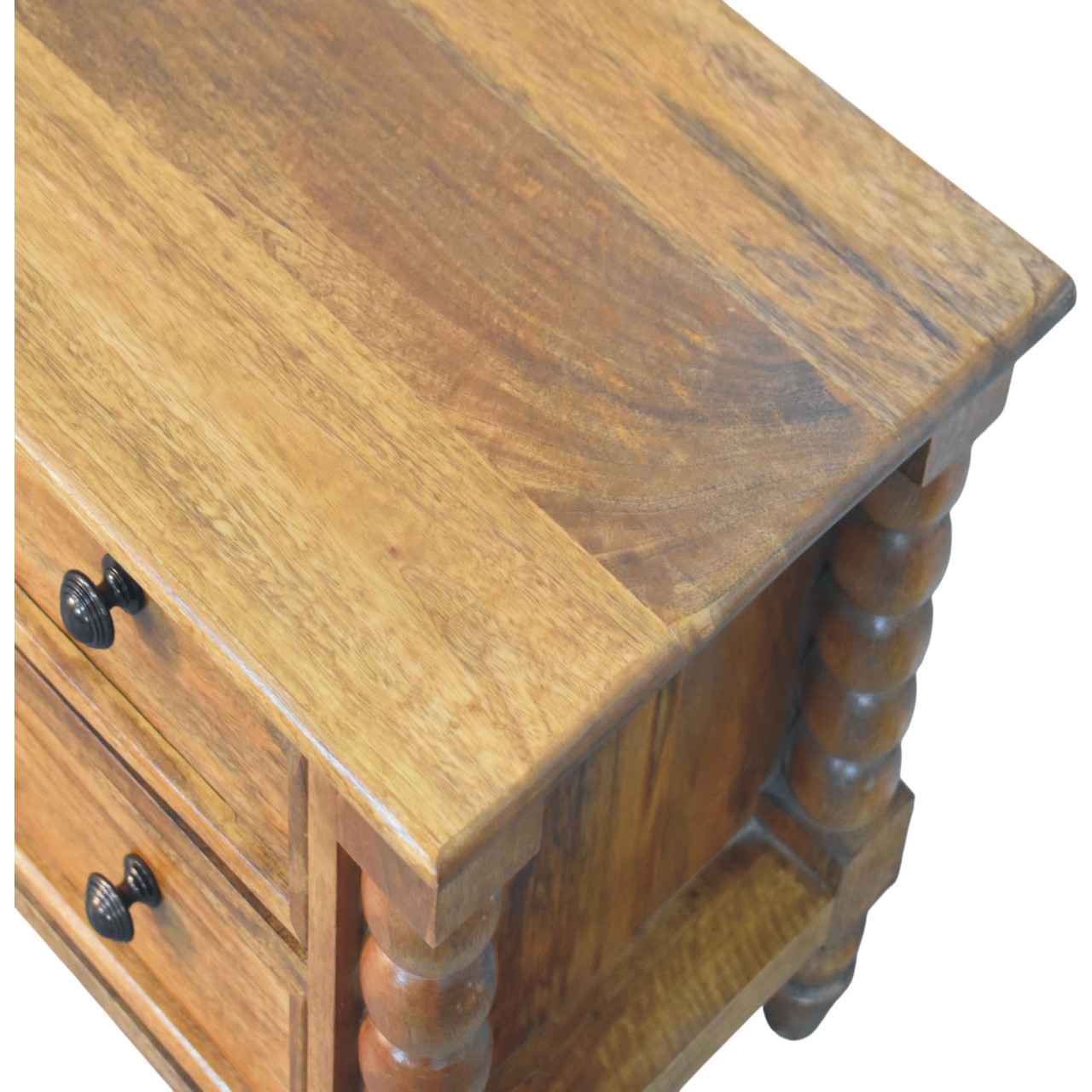 Amber Oak Spindle Media Unit - Image 4