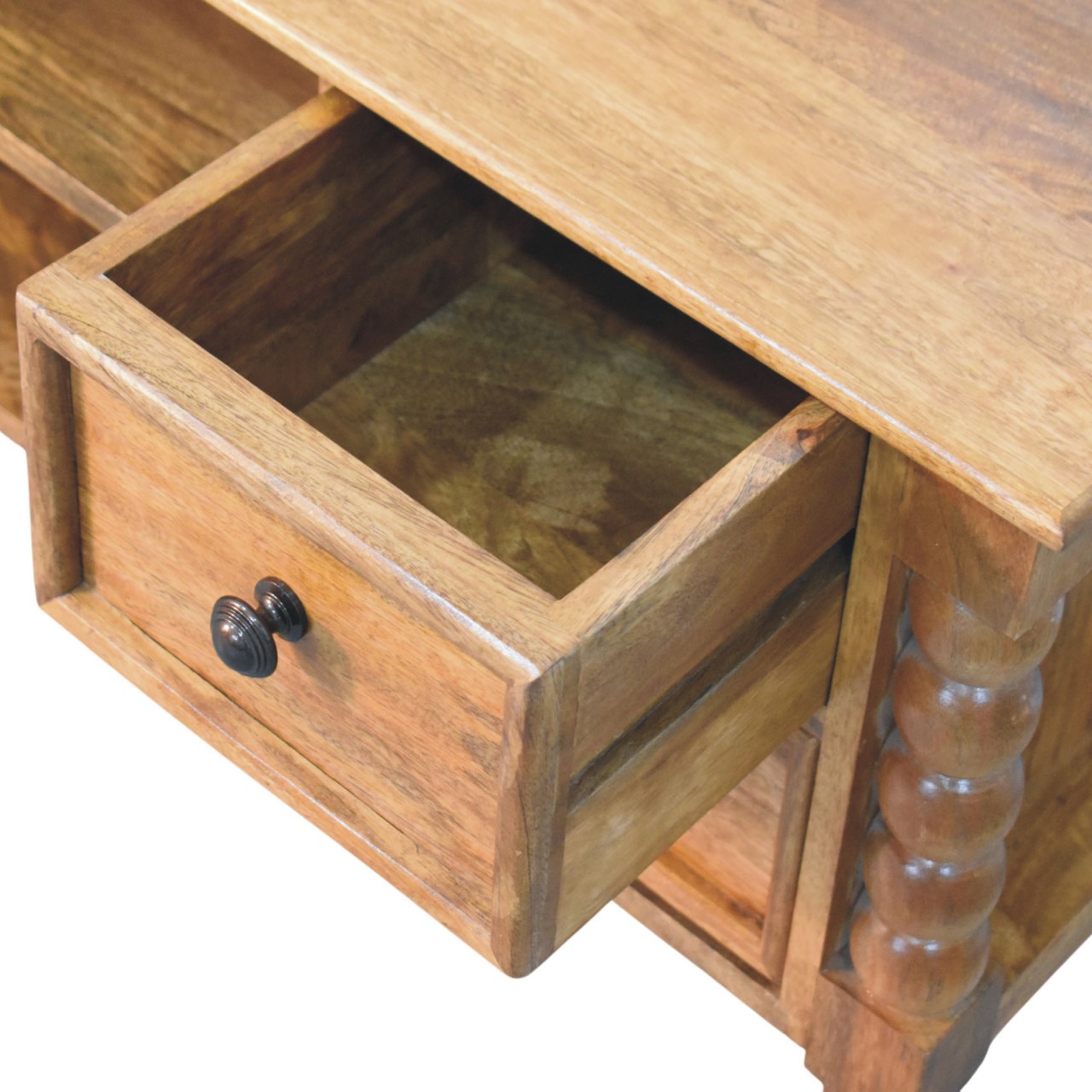 Amber Oak Spindle Media Unit - Image 5