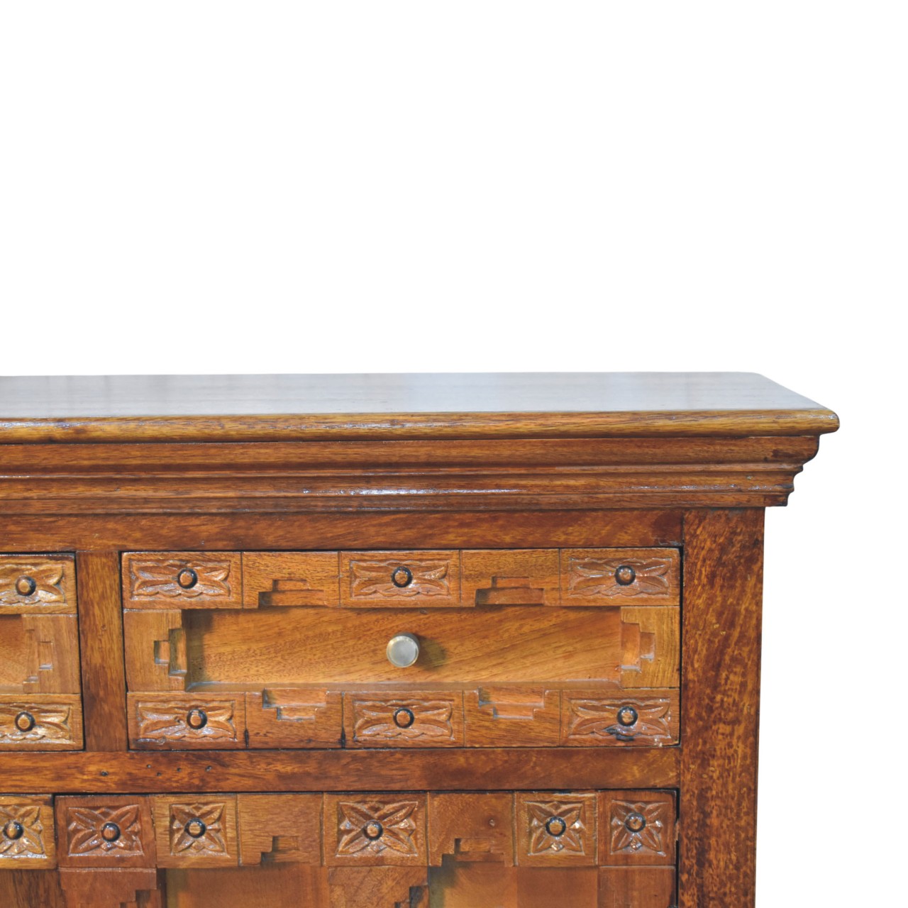 Amber Oak Heritage Carved Cabinet - Image 3