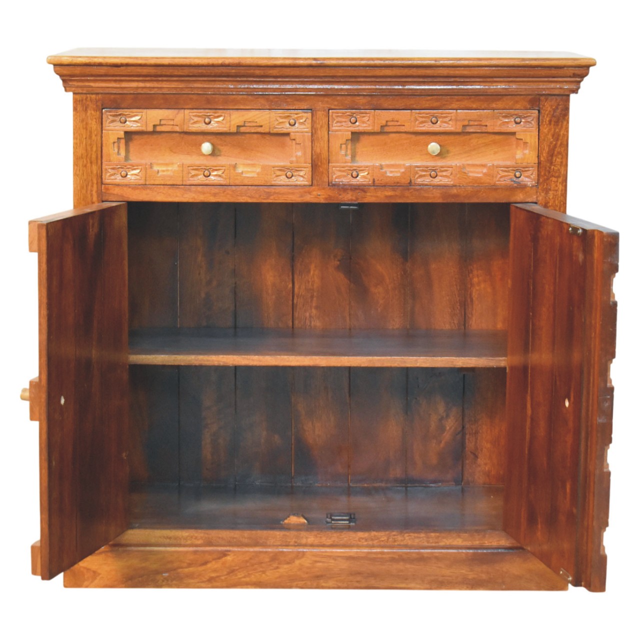 Amber Oak Heritage Carved Cabinet - Image 8