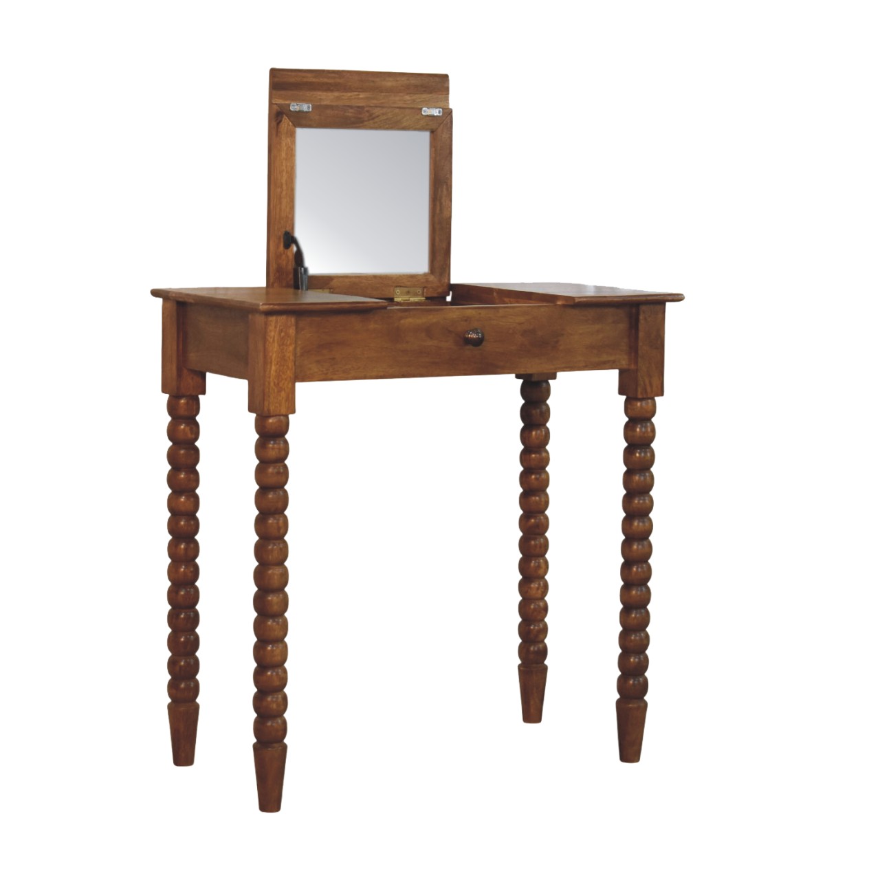 Amber Oak Spindle Dressing Table - Image 6