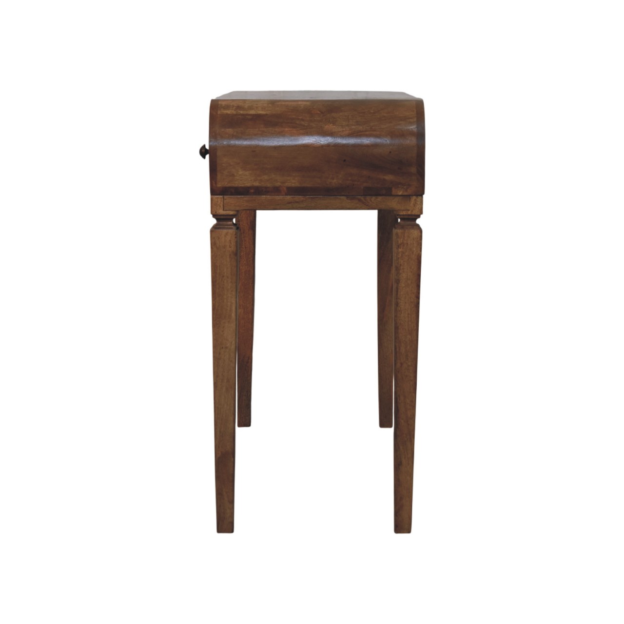 Golden Teak Curved Dressing Table - Image 7