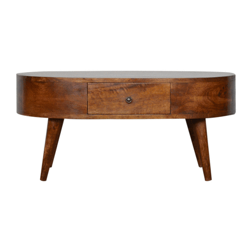 Chestnut Rounded Coffee Table – Bild 8