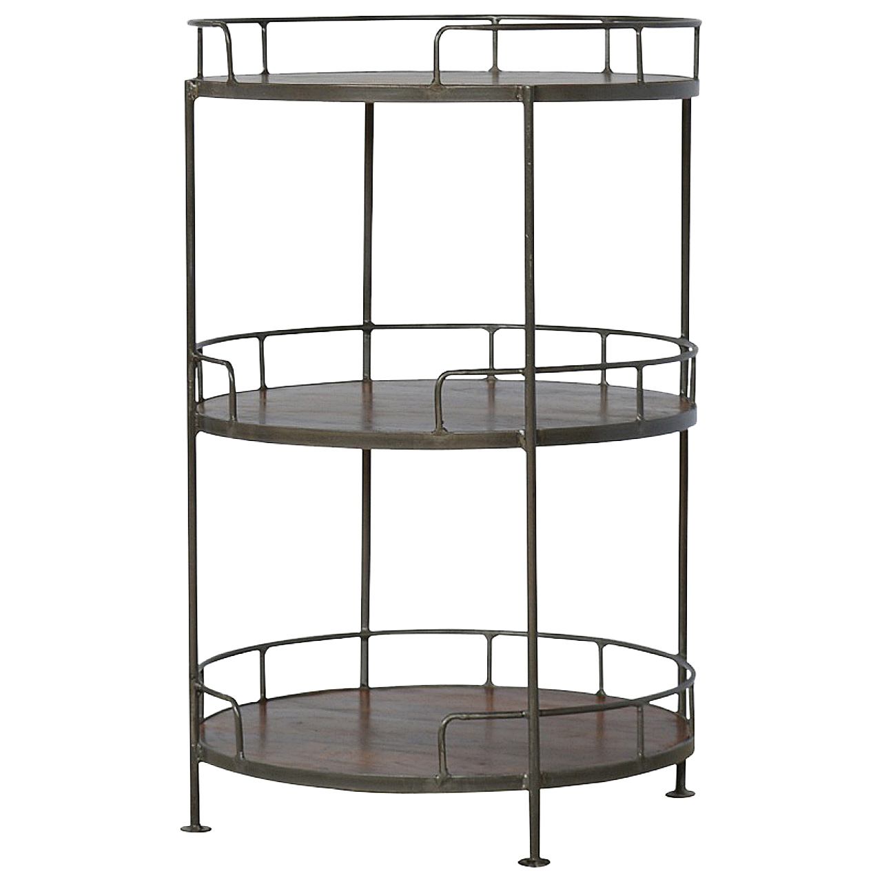 Industrial Round Butler Tray Table - Image 5