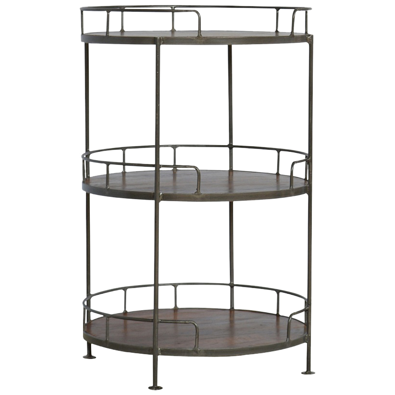 Industrial Round Butler Tray Table - Image 4