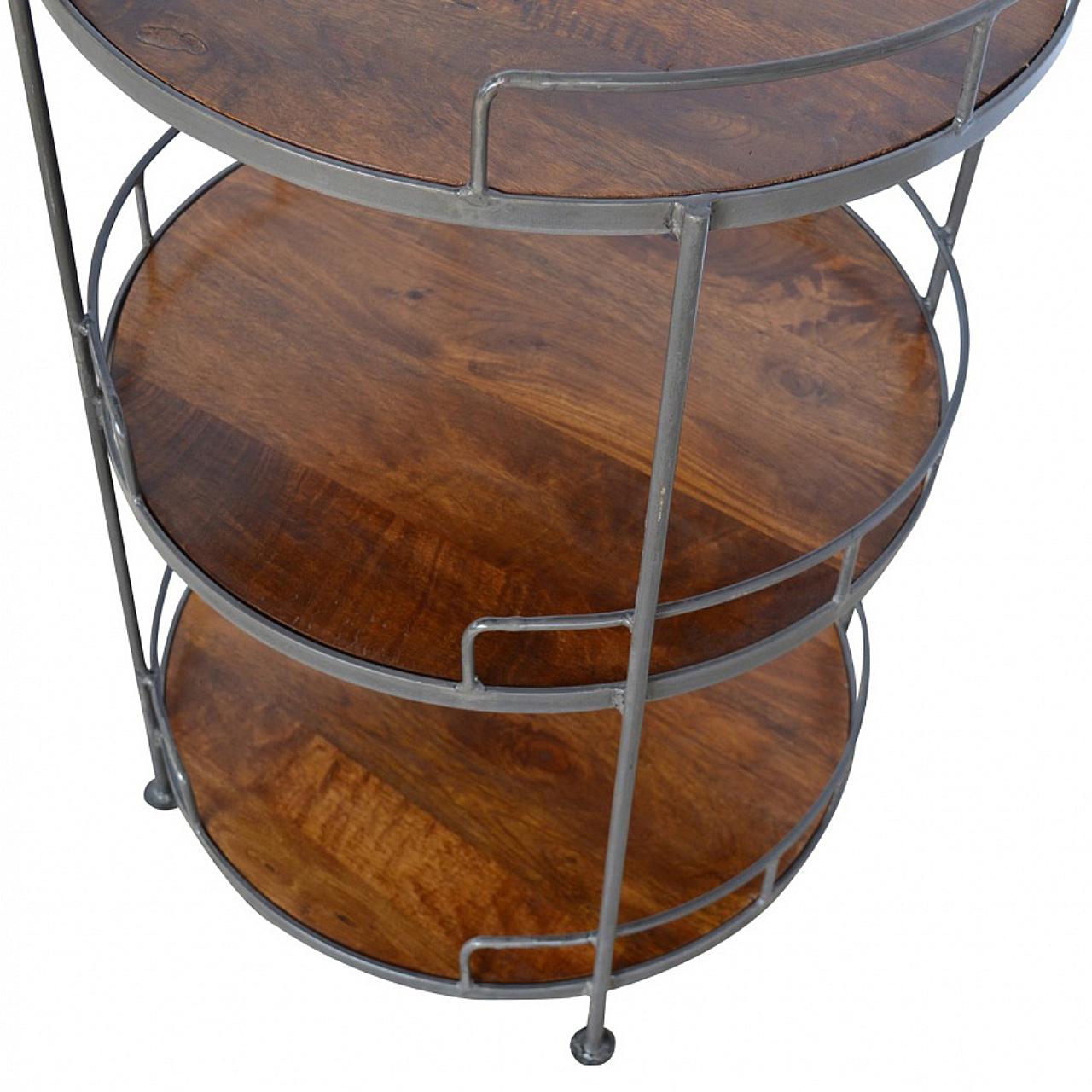 Industrial Round Butler Tray Table - Image 6